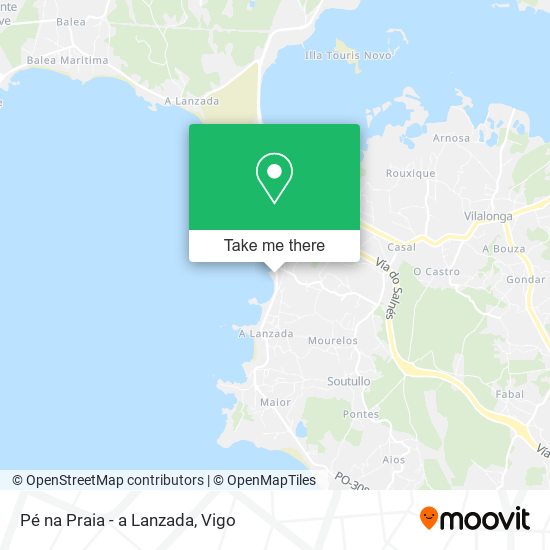 Pé na Praia - a Lanzada map