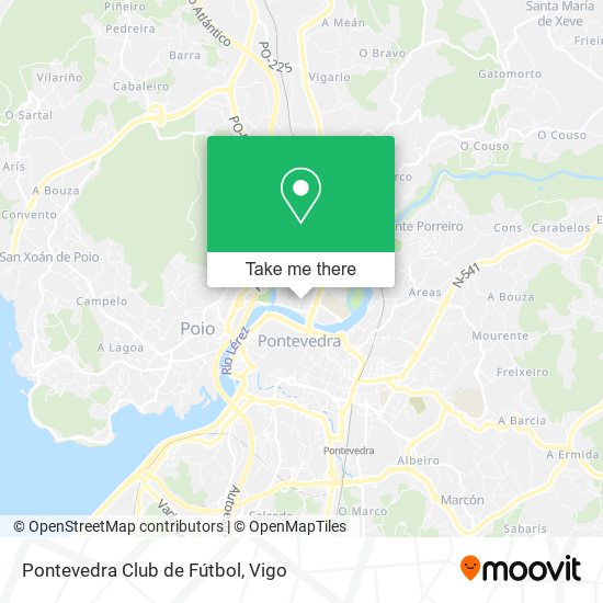 Pontevedra Club de Fútbol map