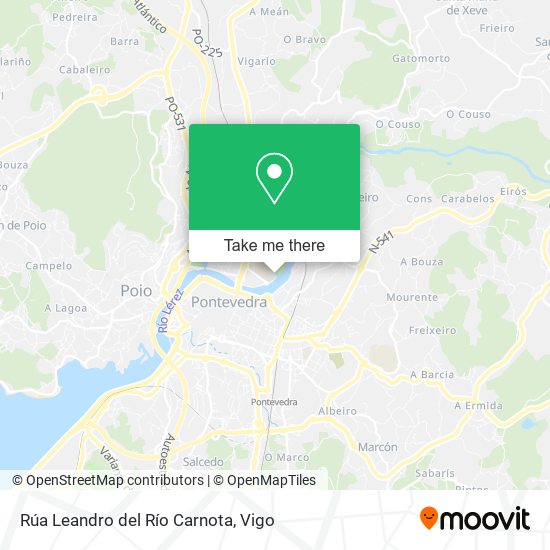 Rúa Leandro del Río Carnota map