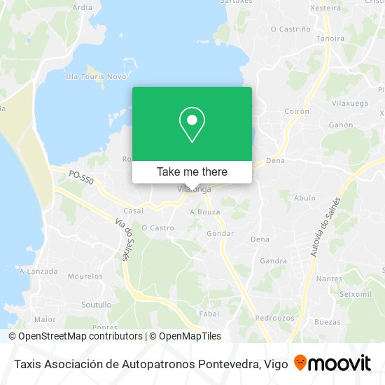 Taxis Asociación de Autopatronos Pontevedra map