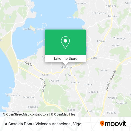 A Casa da Ponte Vivienda Vacacional map