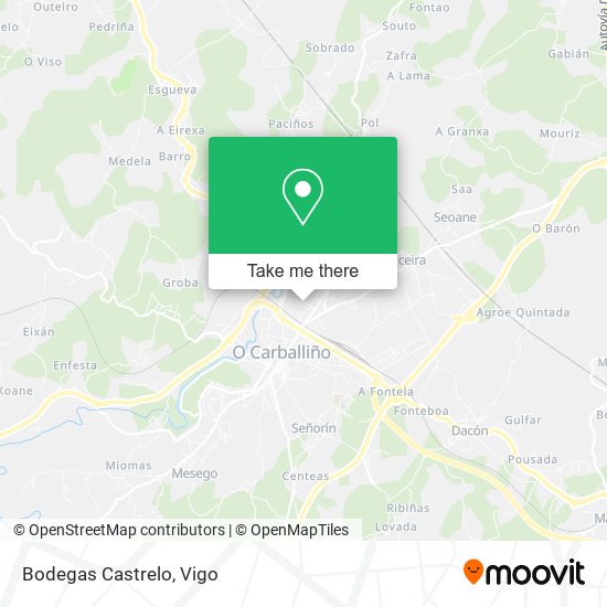 Bodegas Castrelo map