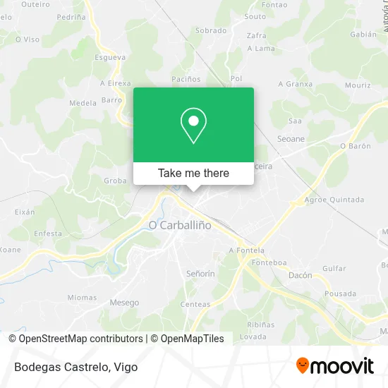 Bodegas Castrelo map