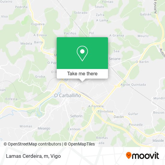 Lamas Cerdeira, m map