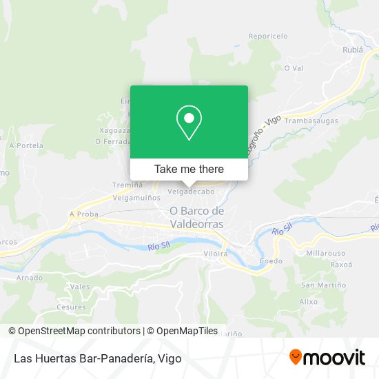 Las Huertas Bar-Panadería map
