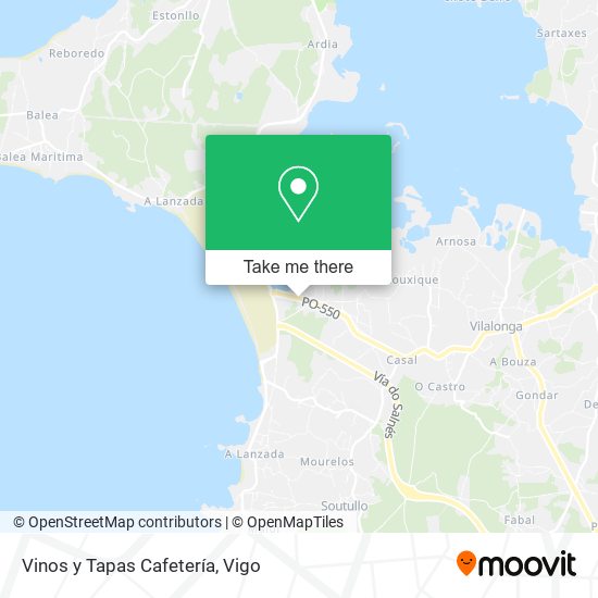 Vinos y Tapas Cafetería map