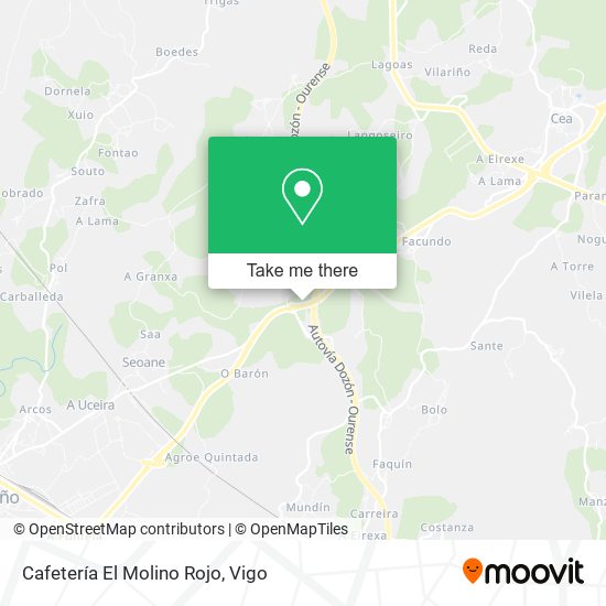 Cafetería El Molino Rojo map
