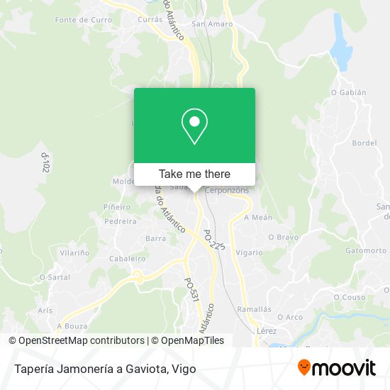 Tapería Jamonería a Gaviota map