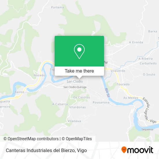 Canteras Industriales del Bierzo map