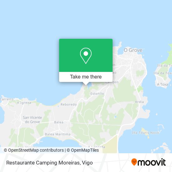 Restaurante Camping Moreiras map