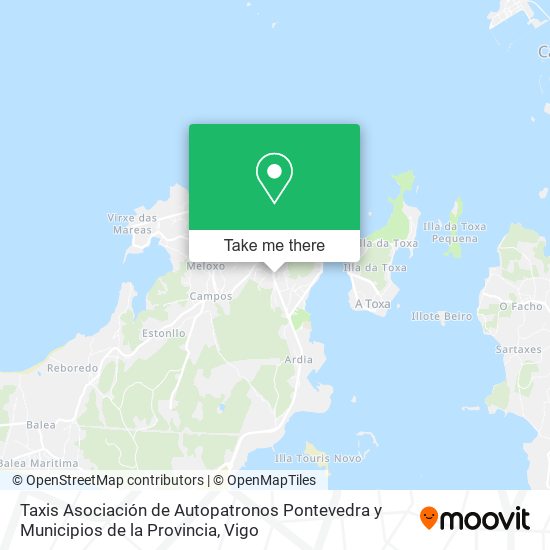 Taxis Asociación de Autopatronos Pontevedra y Municipios de la Provincia map