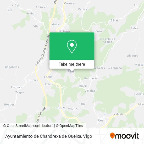 Ayuntamiento de Chandrexa de Queixa map
