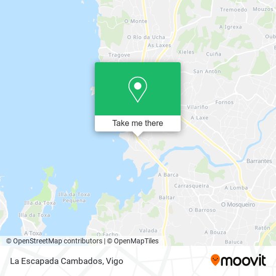 La Escapada Cambados map