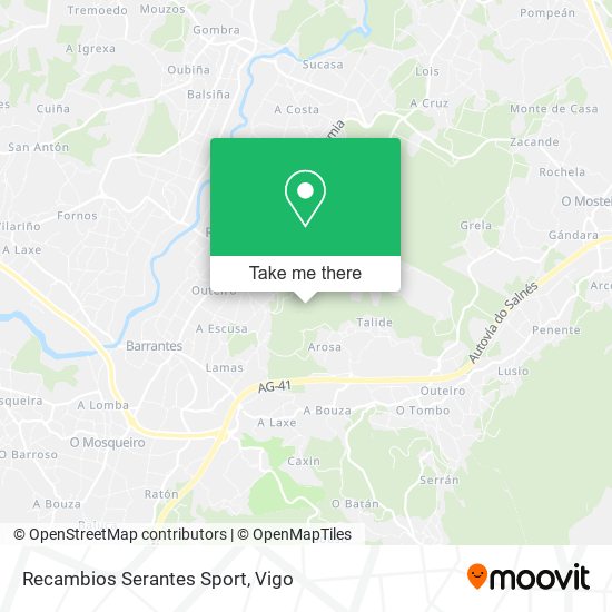 Recambios Serantes Sport map