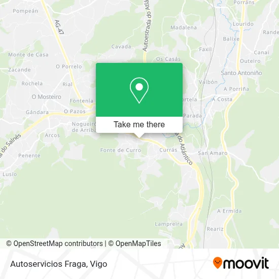 Autoservicios Fraga map