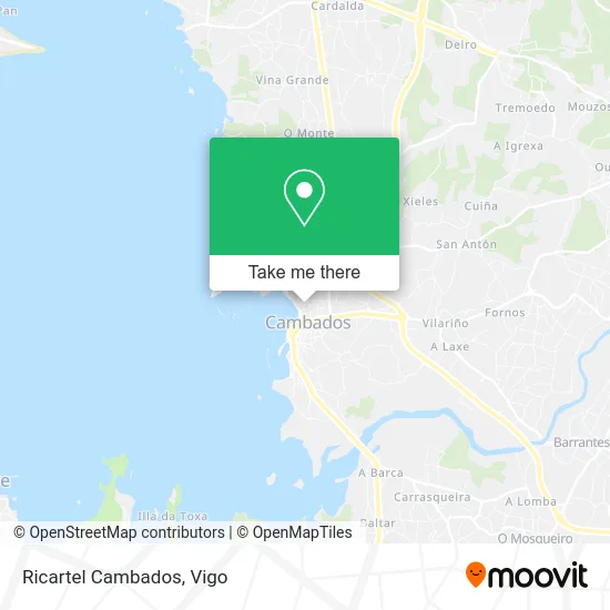 Ricartel Cambados map
