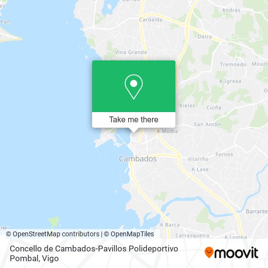 Concello de Cambados-Pavillos Polideportivo Pombal map