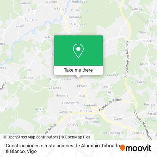 Construcciones e Instalaciones de Aluminio Taboada & Blanco map