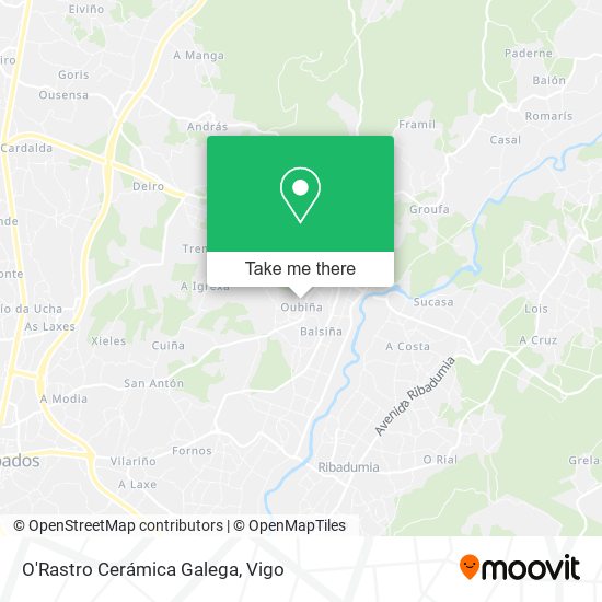 O'Rastro Cerámica Galega map