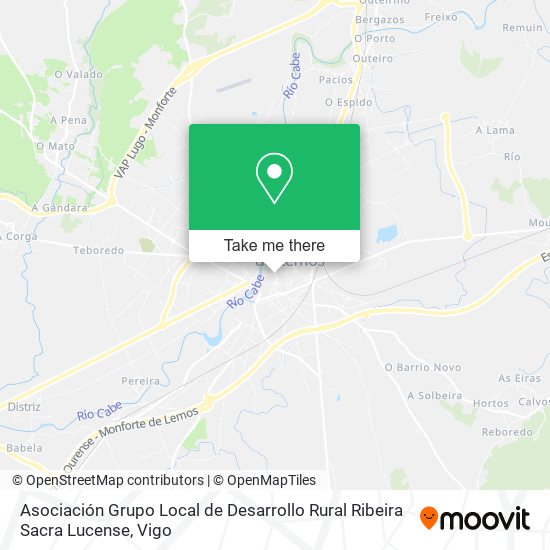 Asociación Grupo Local de Desarrollo Rural Ribeira Sacra Lucense map