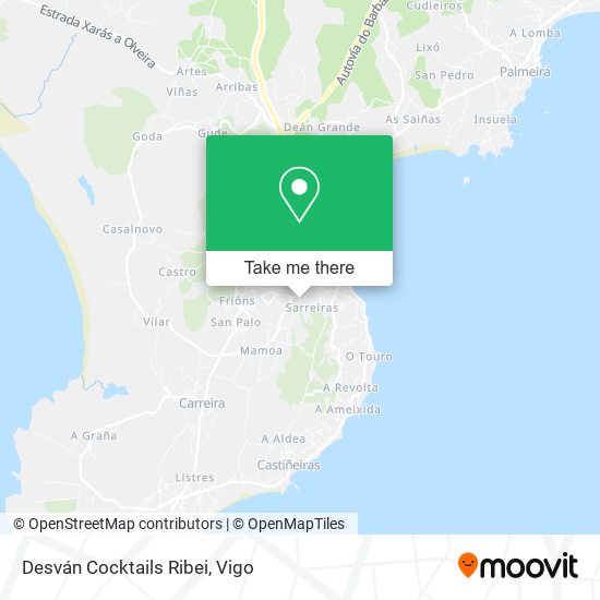 Desván Cocktails Ribei map