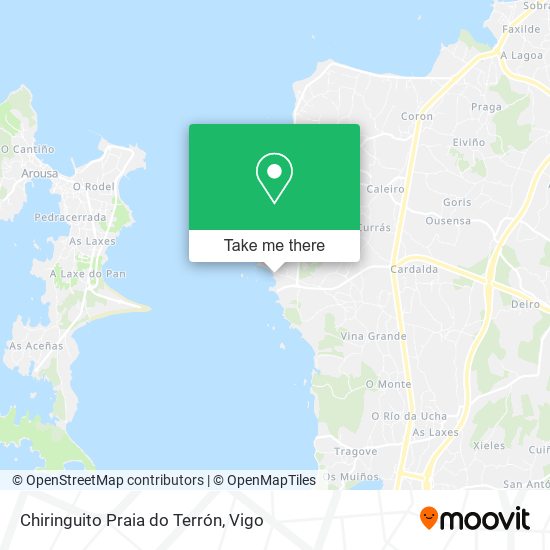 Chiringuito Praia do Terrón map