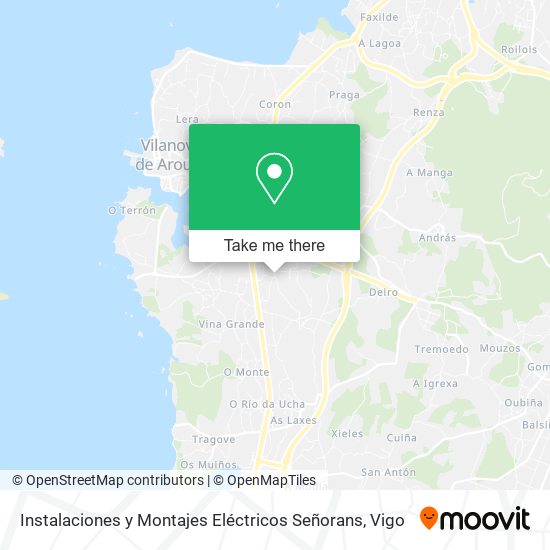 Instalaciones y Montajes Eléctricos Señorans map