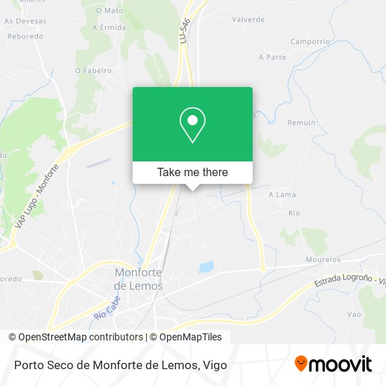 Porto Seco de Monforte de Lemos map