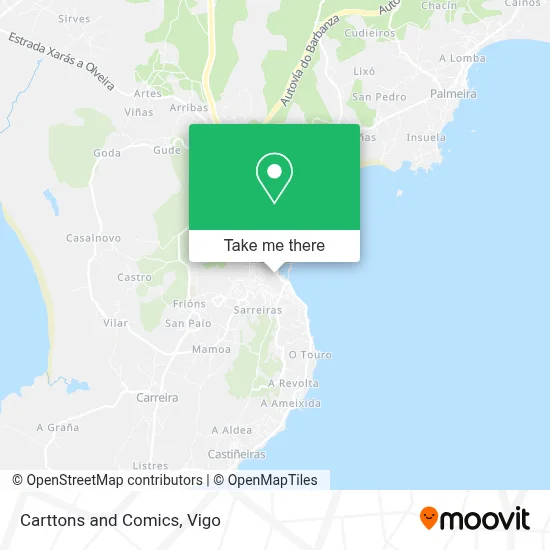 Carttons and Comics map