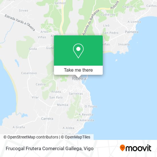 Frucogal Frutera Comercial Gallega map