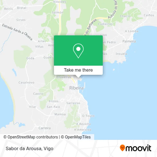 Sabor da Arousa map
