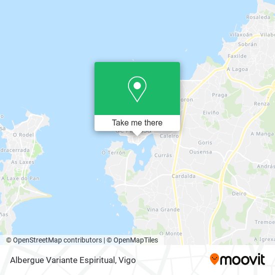 Albergue Variante Espiritual map