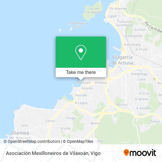 Asociación Mexilloneiros de Vilaxoán map