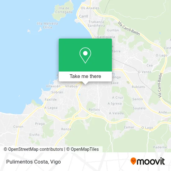 Pulimentos Costa map