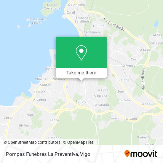 mapa Pompas Funebres La Preventiva