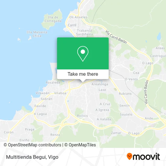 Multitienda Begui map