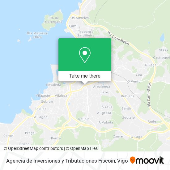 Agencia de Inversiones y Tributaciones Fiscoin map