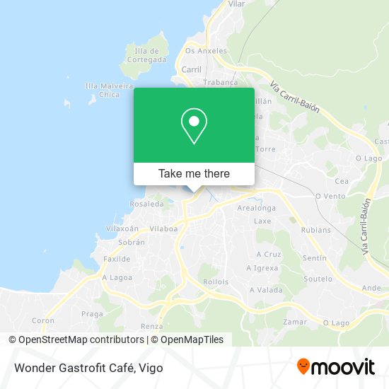 Wonder Gastrofit Café map