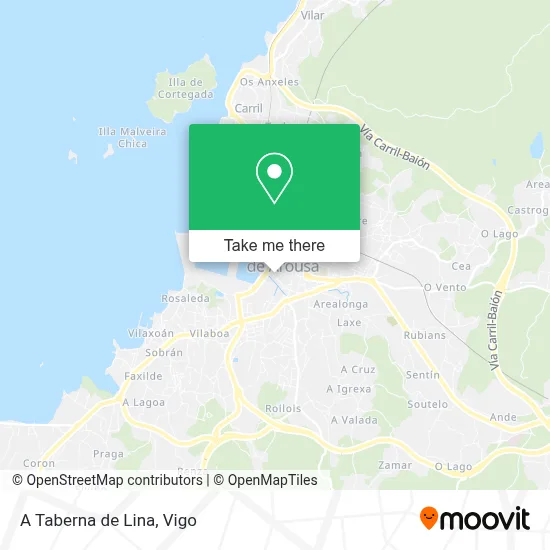 A Taberna de Lina map