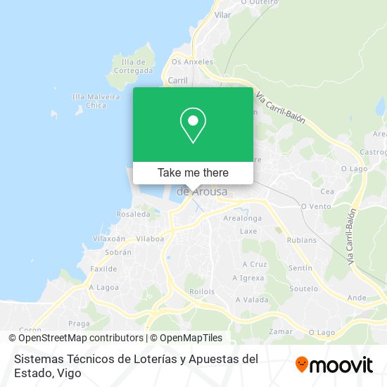 Sistemas Técnicos de Loterías y Apuestas del Estado map