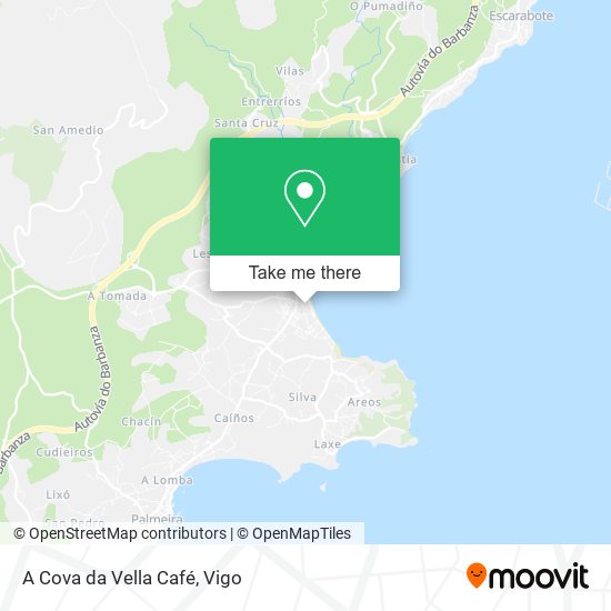 A Cova da Vella Café map