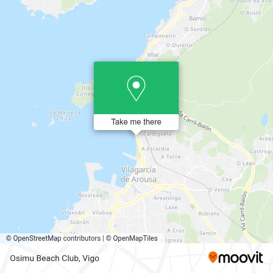 Osimu Beach Club map