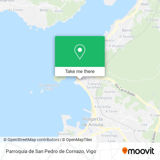 Parroquia de San Pedro de Cornazo map