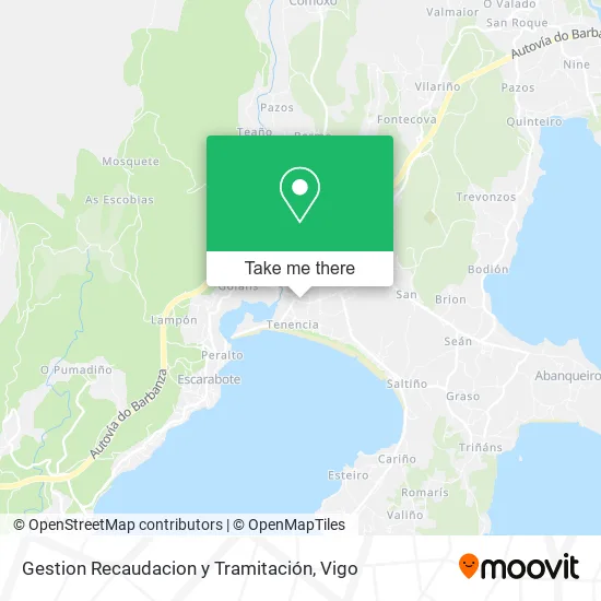 mapa Gestion Recaudacion y Tramitación