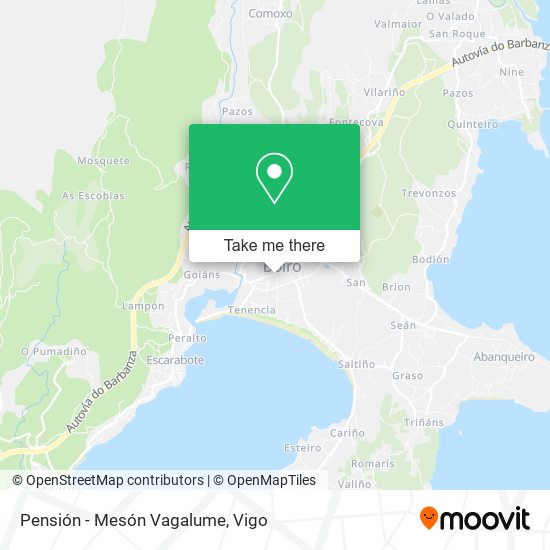 Pensión - Mesón Vagalume map