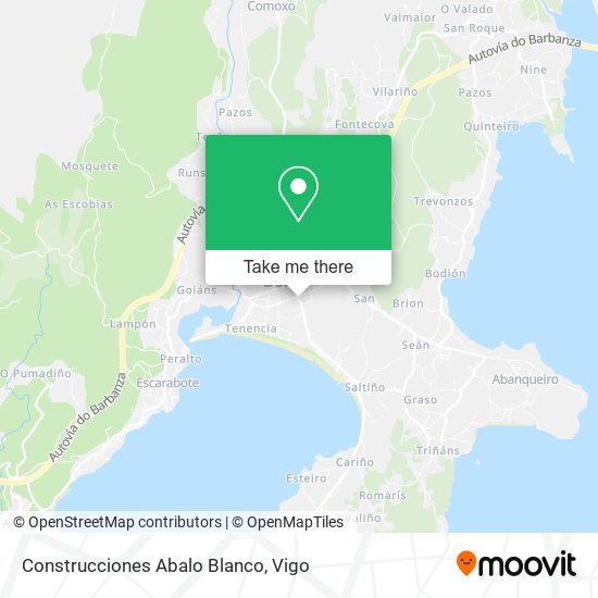Construcciones Abalo Blanco map