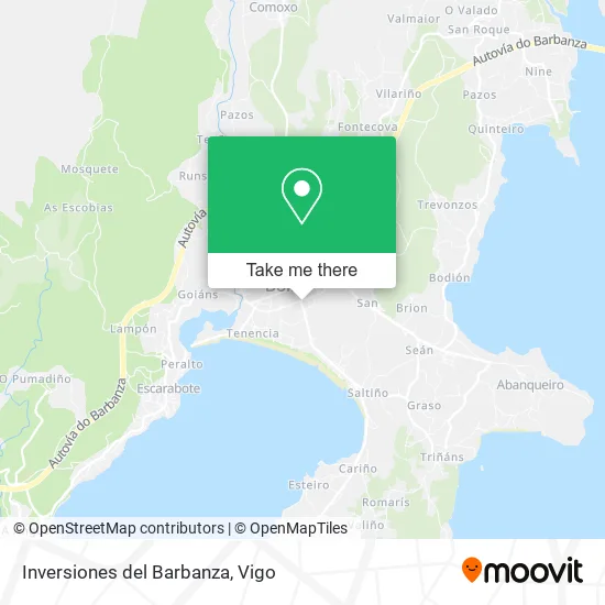 Inversiones del Barbanza map