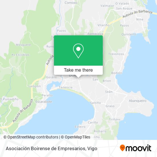 mapa Asociación Boirense de Empresarios