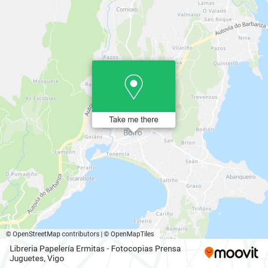 Libreria Papelería Ermitas - Fotocopias Prensa Juguetes map