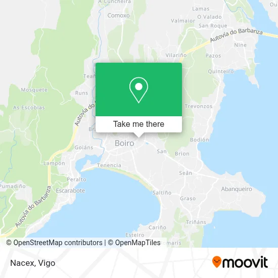 Nacex map